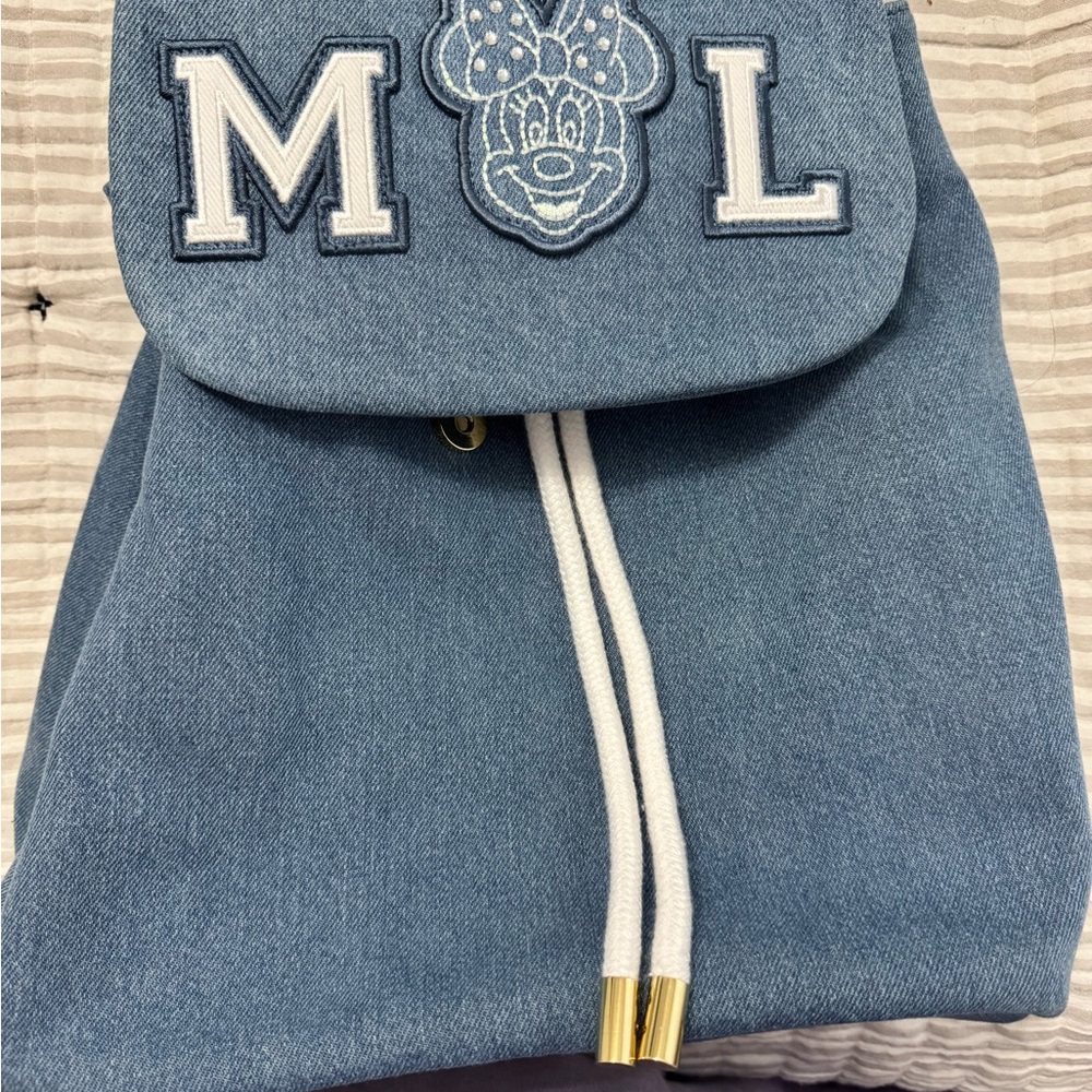 Stoney Clover Lane Custome Denim Flap Backpack